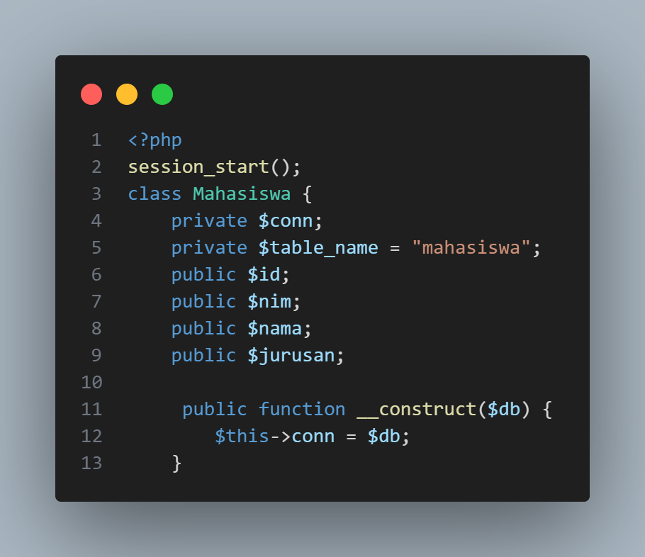 Mahasiswa Class Part 1
